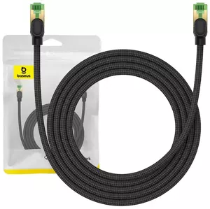 Kabel Baseus Braided network cable cat.8 Ethernet RJ45, 40Gbps, 2m (black)