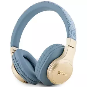 Sluchátka Guess Bluetooth on-ear headphones blue 4G Script (GUBH604GEMB)