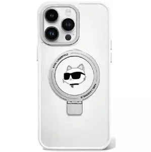 Kryt Karl Lagerfeld KLHMP15LHMRSCHH iPhone 15 Pro 6.1" white hardcase Ring Stand Choupette Head MagSafe (KLHMP15LHMRSCHH)