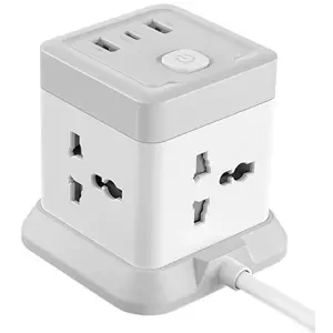 XO Power strip WL20 4x AC sockets, 1x USB-C, 2x USB-A, 2500W (white)