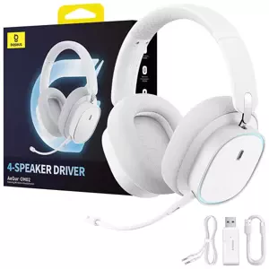 Sluchátka Baseus Gaming Wireless Headphones AeQur GH02 (white)