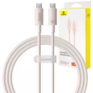 Kabel Baseus Fast Charging cable USB-C to USB-C Habitat Series 1m 100W (pink)