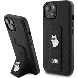 Kryt Karl Lagerfeld KLHCP15MGSACHPK iPhone 15 Plus 6.7" black hardcase Gripstand Saffiano Choupette Pins (KLHCP15MGSACHPK)