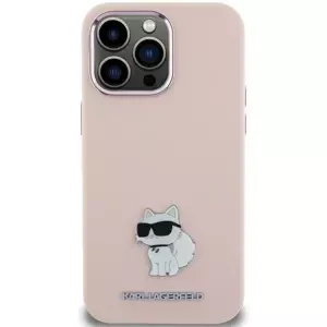 Kryt Karl Lagerfeld KLHCP15MSMHCNPP iPhone 15 Plus 6.7" pink Silicone Choupette Metal Pin (KLHCP15MSMHCNPP)
