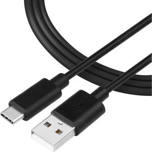 Tactical Smooth Thread Cable USB-A/USB-C 0,3m černý