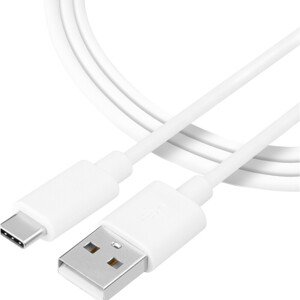 Tactical Smooth Thread Cable USB-A/USB-C 0,3m bílý