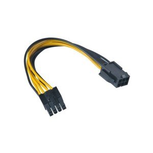 Akasa kabel PCIe 6-pin na 8-pin, ATX 12V, 15cm