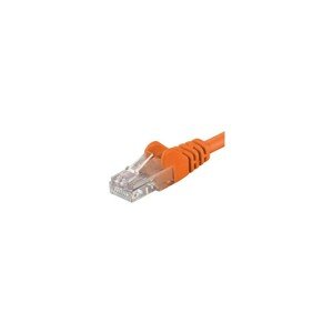 PremiumCord Patch kabel UTP RJ45-RJ45 CAT6 1m oranžový