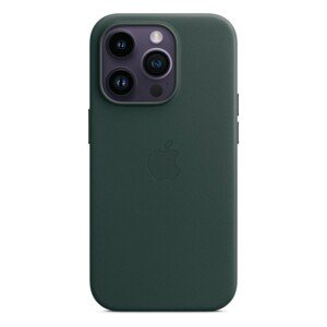 Apple kožený kryt s MagSafe na iPhone 14 Pro piniově zelený
