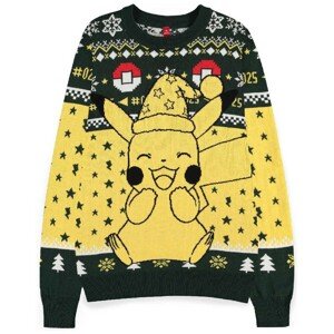 Vánoční svetr Pokémon - Happy Pikachu M