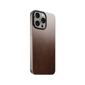 Nomad Magnetic Horween kožený kryt iPhone 15 Pro Max hnědý