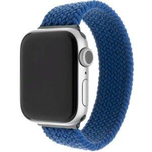 FIXED provlékací nylonový řemínek Apple Watch 38/40/41mm L modrý