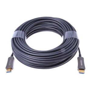 PremiumCord optický kabel HDMI 2.0b High Speed / Ethernet 4K@60Hz M/M zlacené konektory 10m