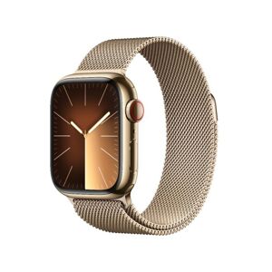Apple Watch Series 9 GPS + Cellular 41mm (Zánovní) Zlatá ocel + zlatý řemínek MNK43CS/A