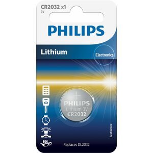 Philips knoflíková CR2032, lithium, 210 mAh, 1 ks - CR2032/01B