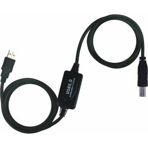 PremiumCord USB 2.0 repeater a propojovací kabel A/M-B/M, 15m - ku2rep15ab