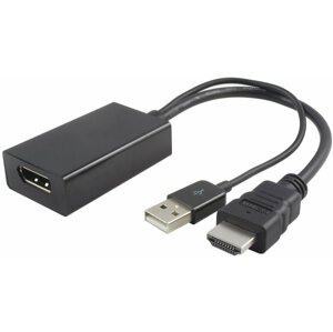 PremiumCord adaptér HDMI-DisplayPort Male/Female s napájením z USB - kportad09