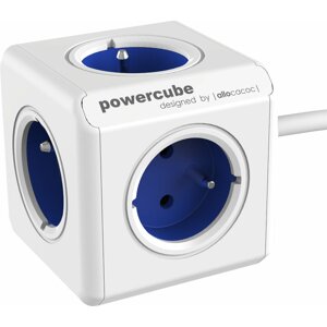 PowerCube EXTENDED prodlužovací přívod 1,5m - 5ti zásuvka, modrá - 8718444085799