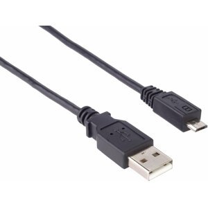 PremiumCord kabel micro USB 2.0, A-B 0,75m kabel navržený pro rychlé nabíjení - ku2m07f