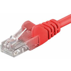 UTP síťový kabel kat.6 PC-HUB - 0,25m, červená - sp6utp002R