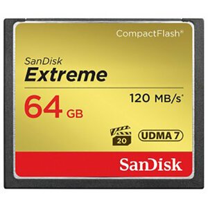 SanDisk CompactFlash Extreme 64GB 120 MB/s - SDCFXSB-064G-G46