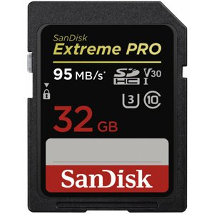 SanDisk SDHC Extreme Pro 32GB 95MB/s UHS-I U3 V30 - SDSDXXG-032G-GN4IN