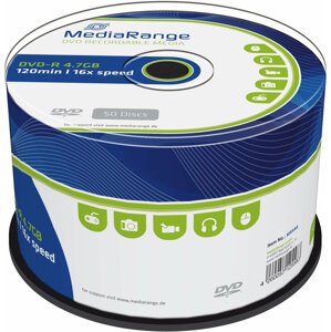 MediaRange DVD-R 4,7GB 16x, Spindle 50ks - MR444