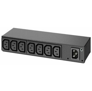 APC rack PDU, 0U/1U, 120-240V/15A, 220-240V/10A, (8) C13 - AP6015A