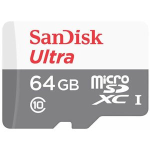 SanDisk Micro SDXC Ultra Android 64GB 80MB/s UHS-I - SDSQUNS-064G-GN3MN