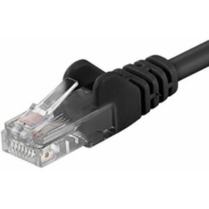 PremiumCord Patch kabel, 0,5m, černá - sputp005C