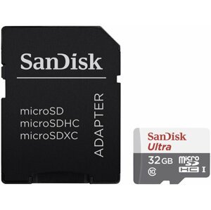 SanDisk Micro SDHC Ultra Android 32GB 80MB/s UHS-I + SD adaptér - SDSQUNS-032G-GN3MA