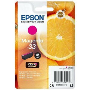Epson C13T33434012, 33 claria magenta - C13T33434012