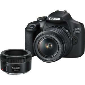 Canon EOS 2000D + EF-S 18-55mm IS + EF 50mm 1.8 STM - 2728C022