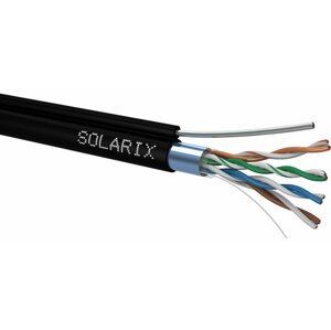 Solarix instalační kabel CAT5E FTP PE F samonosný 305m/cívka SXKD-5E-FTP-PE-SAM - 27655195