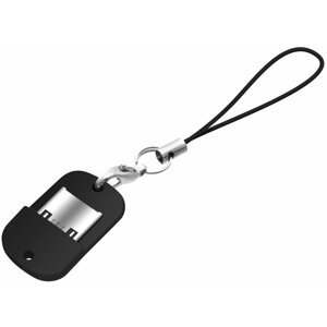 FIXED Miniaturní microUSB OTG adaptér pro mobilní telefony a tablety s pouzdrem, USB 2.0, černý - FIXA-MTOAM-BK