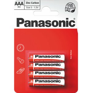 Panasonic baterie R03 4BP AAA Red zn - 35049283