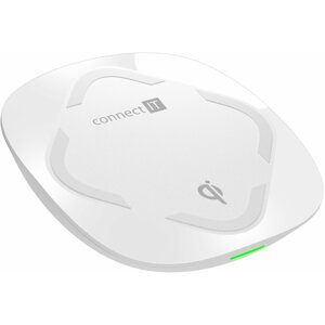 CONNECT IT Qi CERTIFIED Fast bezdrátová nabíječka, 10 W, bílá - CWC-7500-WH