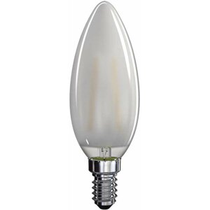 Emos LED žárovka Filament Candle matná E 4W E14, teplá bílá - 1525281205