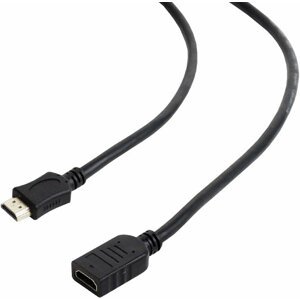 Gembird CABLEXPERT kabel HDMI-HDMI 3m, 1.4, M/F stíněný, zlacené kontakty, prodlužovací, černá - CC-HDMI4X-10