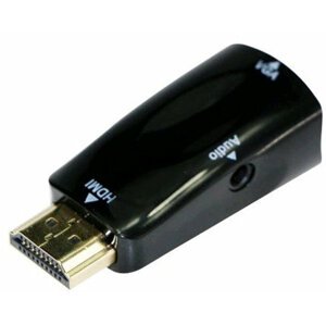 Gembird CABLEXPERT kabel HDMI na VGA + Audio, M/F, černá - A-HDMI-VGA-02