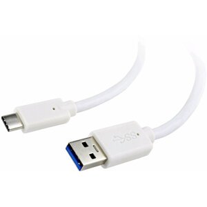 Gembird CABLEXPERT kabel USB 3.0 AM na Type-C kabel (AM/CM), 1,8m, bílá - CCP-USB3-AMCM-6-W