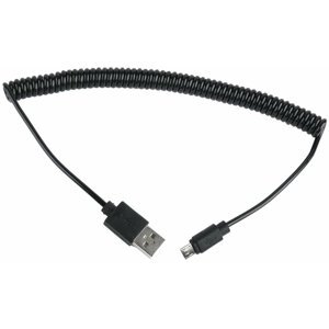 Gembird CABLEXPERT kabel USB A Male/Micro B Male 2.0, 1,8m, kroucený, černá - CC-mUSB2C-AMBM-6