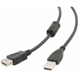 Gembird CABLEXPERT kabel USB A-A 3m 2.0 prodlužovací HQ s ferritovým jádrem - CCF-USB2-AMAF-10