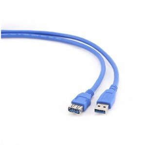 Gembird CABLEXPERT kabel USB A-A 3m 3.0 prodlužovací, modrá - CCP-USB3-AMAF-10