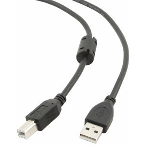 Gembird CABLEXPERT kabel USB A-B 1,8m 2.0 HQ s ferritovým jádrem - CCF-USB2-AMBM-6