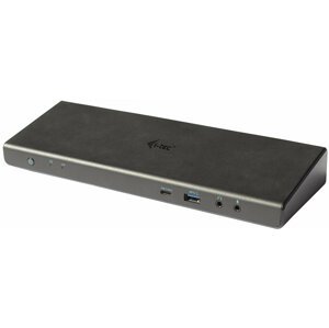 i-tec USB 3.0 / USB-C / Thunderbolt 3 Dual Display Docking Station + Power Adapter 100W - CADUAL4KDOCKPD