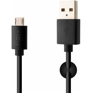 FIXED dlouhý datový a nabíjecí kabel s konektorem micro USB, 2 metry, 2,4A, černá - FIXD-UM2M-BK