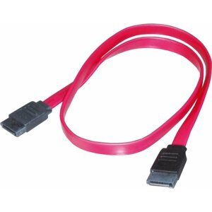 PremiumCord 1,0m datový kabel SATA 1.5/3.0 GBit/s, červená - kfsa-1-10
