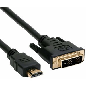 C-TECH kabel HDMI-DVI, M/M, 1,8m - CB-HDMI-DVI-18