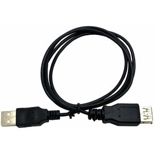 C-TECH kabel USB A-A 1,8m 2.0 prodlužovací, černá - CB-USB2AA-18-B